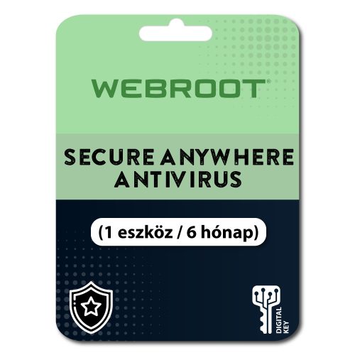 Webroot SecureAnywhere AntiVirus (1 urządzenie / 6 miesięcy)