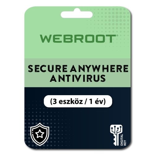 Webroot SecureAnywhere AntiVirus (EU) (3 urządzeń / 1 rok)