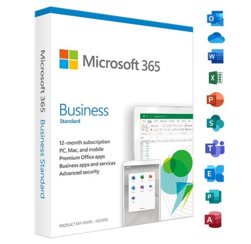 Microsoft Office 365 Business Standard (5 narzędzie / 1 rok)